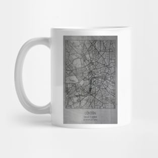 London, United Kingdom, city map Mug